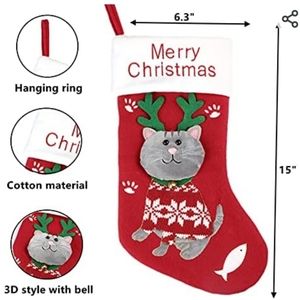 3D Cat Christmas Stocking